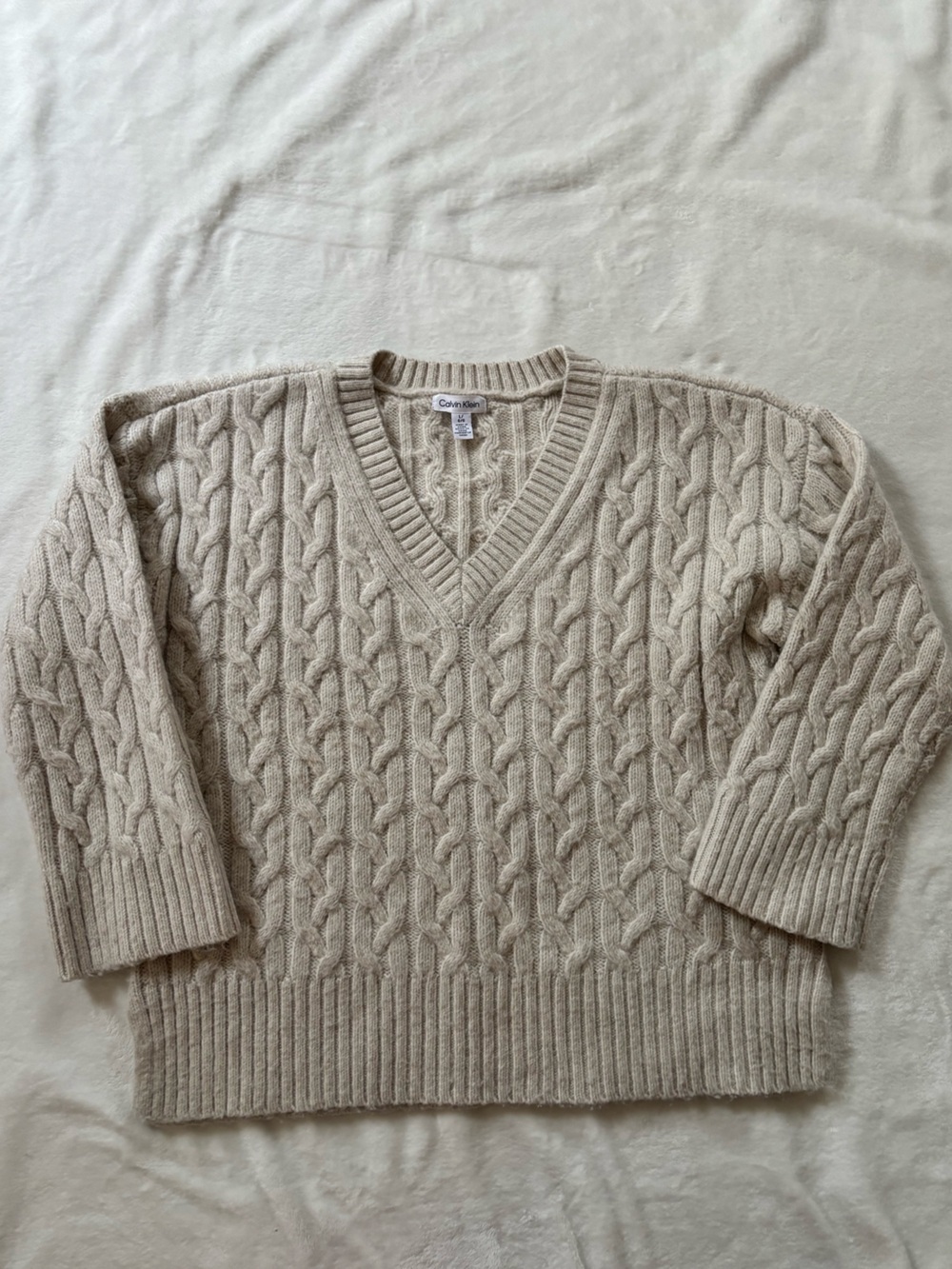 Calvin Klein cable knit sweater